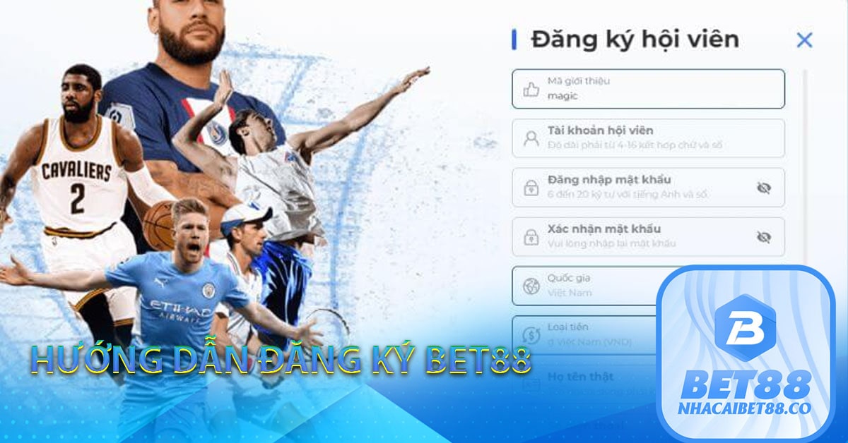 Hướng dẫn đăng ký Bet88